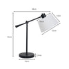 Sarantino Adjustable Metal Table Lamp In Black