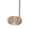 Sarantino Metal Floor Lamp Brass Finish Adjustable Height