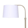 Sarantino Metal Floor Lamp Brass Finish Adjustable Height