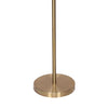 Sarantino Brushed Gold Height-Adjustable Metal Floor Lamp