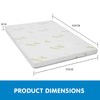 Laura Hill Cool Gel Memory Foam Mattress Topper - Queen