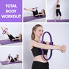 Powertrain Pilates Ring Band Yoga Home Workout Exercise Band Purple