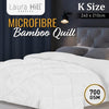 Laura Hill Microfibre Bamboo Comforter Quilt 700gsm - King