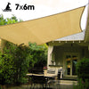 Wallaroo Rectangular Shade Sail 7m x 6m - Sand