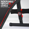 Powertrain Incline Sit-Up Bench with Resistance Bands and Rowing Bar