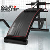 Powertrain Incline Sit-Up Bench with Resistance Bands and Rowing Bar