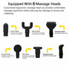 POWERFUL 6 Heads LCD Massage Gun Percussion Vibration Muscle Therapy Deep Tissue Black