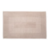 Microfiber Soft Non Slip Bath Mat Check Design (Taupe)