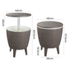 Taupe Cooler Table