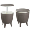 Taupe Cooler Table