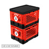 BigAnt Red Smart Foldable Stackable Crate 25L