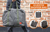 KOELE Khaki Shopper Bag Travel Duffle Bag Foldable Laptop Luggage KO-BOSTON