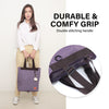 KOELE Purple Shopper Bag Tote Bag Foldable Travel Laptop Grocery KO-SHOULDER