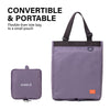 KOELE Purple Shopper Bag Tote Bag Foldable Travel Laptop Grocery KO-SHOULDER