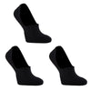 Rexy 3 Pack Large Black Cushion No Show Ankle Socks Non-Slip Breathable