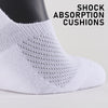 Rexy 3 Pack Medium Black Cushion No Show Ankle Socks Non-Slip Breathable