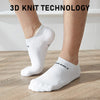 Rexy 4 Pack Medium White Seamless Sport Sneakers Socks Non-Slip Heel Tab