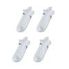 Rexy 4 Pack Small White Seamless Sport Sneakers Socks Non-Slip Heel Tab