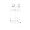 PowerLoc Double Corner Shelf Removable Suction Small - White