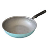 Fanjini Round 28cm Pure Sky Blue Stone Wok Wokpan Non-Stick Induction Ceramic