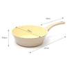 Giorno Felice 28cm Beige IH Wok Pan Ceramic Non-Stick Stir Frypan Induction