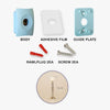 Catchhole Beige Door Stopper Wall Mount Door Stop Adhesive Catch Hole Advanced