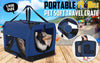 Paw Mate Blue Portable Soft Dog Cage Crate Carrier L