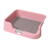 PS KOREA Pink Dog Pet Potty Tray Training Toilet Raised Walls T1