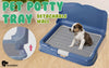 PS KOREA Blue Dog Pet Potty Tray Training Toilet Detachable Wall T2