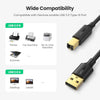 UGREEN USB 2.0 A Male to B Male Printer Cable 5m (Black) 10352