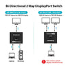 Simplecom CM202 Bi-Directional 2 Way DisplayPort Switch Selector DP 1.4 8K