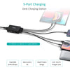 CHOETECH Q34U2Q 5-Port 60W PD Charger with 30W Power Delivery and 18W Quick Charge 3.0