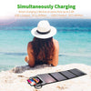 CHOETECH SC005 22W Portable Waterproof Foldable Solar Panel Charger (Dual USB Ports)