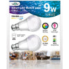 MV SMART BULB 9W B22 TWIN PACK  (apple app only )