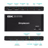 Simplecom KM470 2-Port USB-C KVM Switch 8K Docking Station HDMI 2.1 DP for Laptop Tablet