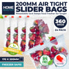 Home Master 360PCE Kitchen Slider/Zip Bags Airtight Seal 17 x 20cm