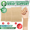 1st Care 12PCE Elastic Compression Wrist Supports Breathable Flexible 3 Sizes