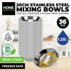 Home Master 36PCE Mixing Bowl 20cm High Quality Polished Stainless Steel 2L