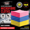 Handy Automotive 144PCE Premium Microfibre Cloth Lint & Streak Free 40 x 30cm