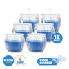 Perfect Scent 12PCE Cool Breeze Scented Fragrant Candle Glass Holder 6.5cm