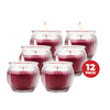 Perfect Scent 12PCE Wild Berries Scented Fragrant Candle Glass Holder 6.5cm