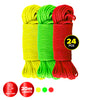 Handy Hardware 24PCE Polyethylene Rope High Visibility Reflective Colours 20m