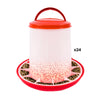 Pet Basic 24PCE Poultry Feeder/Pellet Dispenser 3KG Carry Handle 27 x 26cm