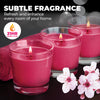 Perfect Scent 12PCE Orchard Blossom Scented Fragrant Candles Glass Holder 7cm