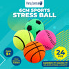 Party Central 24PCE Sports Stress Balls High Quality Rubber Soft Toy 6cm