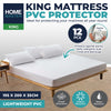 Home Master 12PCE Mattress Protector King Size Elastic Fit 195 x 200 x 35cm