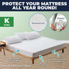 Home Master 12PCE Mattress Protector King Size Elastic Fit 195 x 200 x 35cm