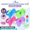 1st Steps 24PCE Cherry Shaped Pacifiers With Sterilising Cases 3-6+ Months