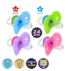 1st Steps 24PCE Orthodontic Pacifiers Glow In The Dark With Case  3-6+ Months