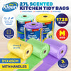 Xtra Kleen 1728PCE 27L Scented Kitchen Tidy Bags Medium Tie Handles 51 x 65cm